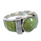 Turquoise And Authentic Sterling Silver Southwest Jewelry Ring Size 7-1/2 VX61496